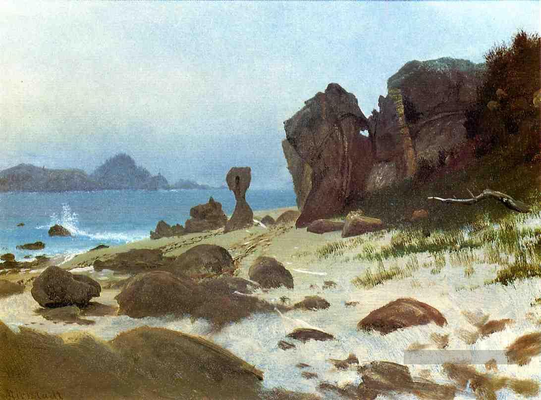 Baie de Monterey Albert Bierstadt Peintures à l'huile